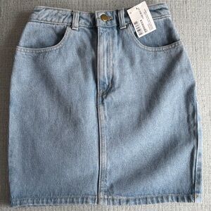 American Apparel Blue Denim Skirt